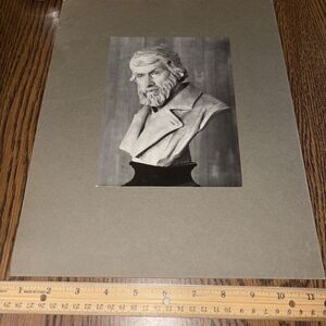 Vintage Head Bust Thomas Carlyle by Joseph Edgar Boehm English Sculpture Photo